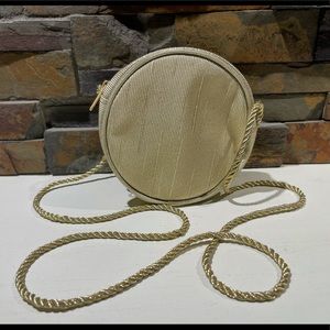 Women’s small gold evening bag